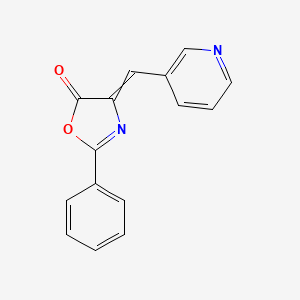 molecular formula C15H10N2O2 B8663663 2-Phenyl-4-(pyridin-3-ylmethylidene)-1,3-oxazol-5-one 