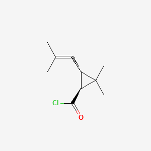 molecular formula C10H15ClO B8663701 (1S-trans)-2,2-Dimethyl-3-(2-methylprop-1-enyl)cyclopropanecarbonyl chloride CAS No. 26770-95-6