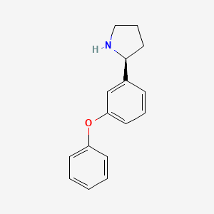 molecular formula C16H17NO B8663724 (S)-2-(3-phenoxy-phenyl)-pyrrolidine 