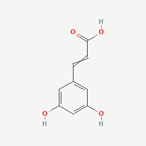 molecular formula C9H8O4 B8663734 3,5-Dihydroxycinnamic acid 