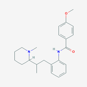 4-Methoxy-N-(2-(2-(1-methylpiperidin-2-yl)propyl)phenyl)benzamide