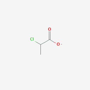molecular formula C3H4ClO2- B8663774 Methylchloroacetate CAS No. 57572-24-4
