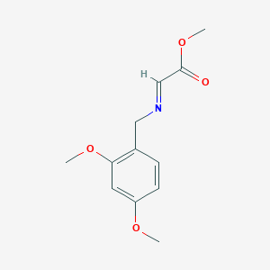 molecular formula C12H15NO4 B8663783 Methyl (2E)-{[(2,4-dimethoxyphenyl)methyl]imino}acetate CAS No. 61964-70-3