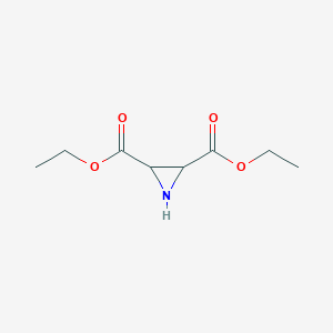 molecular formula C8H13NO4 B8663807 2,3-diethyl aziridine-2,3-dicarboxylate 