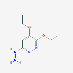 molecular formula C8H14N4O2 B8663839 (5,6-Diethoxy-pyridazin-3-yl)hydrazine 