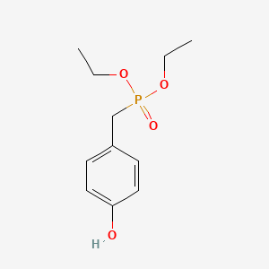 molecular formula C11H17O4P B8663852 Phosphonic acid, [(4-hydroxyphenyl)methyl]-, diethyl ester CAS No. 3173-38-4