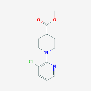 molecular formula C12H15ClN2O2 B8663876 Methyl 1-(3-chloropyridin-2-yl)piperidine-4-carboxylate 