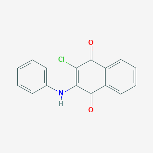 molecular formula C16H10ClNO2 B086639 2-Anilino-3-chloro-1,4-naphthoquinone CAS No. 1090-16-0