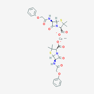 molecular formula C32H34CaN4O10S2 B086641 Phenoxymethylpenicillin calcium CAS No. 147-48-8