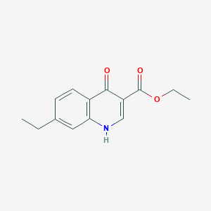 molecular formula C14H15NO3 B8664112 Ethyl 7-ethyl-4-hydroxyquinoline-3-carboxylate 