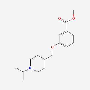 molecular formula C17H25NO3 B8664281 3-(1-Isopropyl-piperidin-4-ylmethoxy)-benzoic acid methyl ester CAS No. 917903-79-8