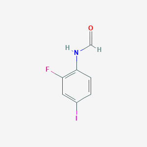 molecular formula C7H5FINO B8664441 N-(2-fluoro-4-iodophenyl)formamide 
