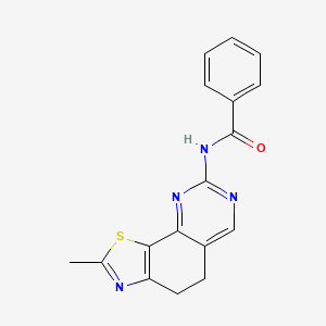 molecular formula C17H14N4OS B8664484 N-(2-Methyl-4,5-dihydrothiazolo[4,5-h]quinazolin-8-yl)benzamide CAS No. 827598-52-7