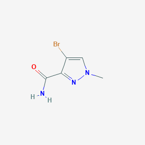 molecular formula C5H6BrN3O B8664542 4-Bromo-1-methyl-1H-pyrazole-3-carboxamide 