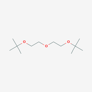 molecular formula C12H26O3 B086647 2,2'-(Oxybis(ethane-2,1-diyloxy))bis(2-methylpropane) CAS No. 107-79-9