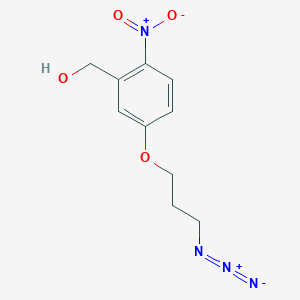 B8664745 (5-(3-Azidopropoxy)-2-nitrophenyl)methanol CAS No. 872578-78-4