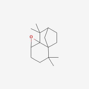 molecular formula C15H24O B8664770 4a,7-Methano-4aH-naphth[1,8a-b]oxirene, octahydro-4,4,8,8-tetramethyl-, (1aR,4aR,7S,8aS)- CAS No. 26619-69-2
