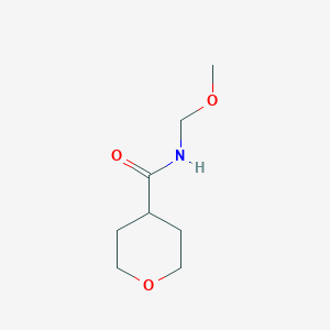 molecular formula C8H15NO3 B8664874 N-(methoxymethyl)oxane-4-carboxamide 