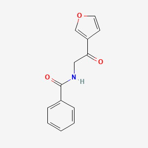 molecular formula C13H11NO3 B8665086 N-(2-(Furan-3-yl)-2-oxoethyl)benzamide CAS No. 88353-02-0