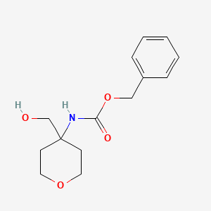 molecular formula C14H19NO4 B8665125 Benzyl(4-(hydroxymethyl)tetrahydro-2H-pyran-4-yl)carbamate 