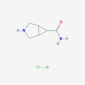 molecular formula C6H11ClN2O B8665283 exo-3-azabicyclo[3.1.0]hexane-6-carboxamide hydrochloride 