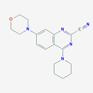7-Morpholin-4-yl-4-piperidin-1-ylquinazoline-2-carbonitrile