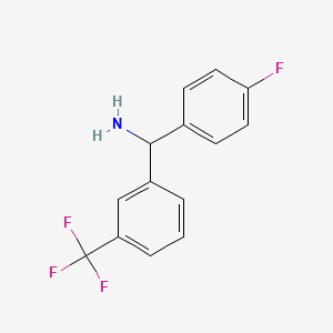(4-Fluorophenyl)[3-(trifluoromethyl)phenyl]methanamine