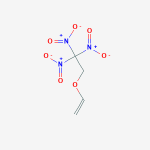 molecular formula C4H5N3O7 B8665553 2,2,2-Trinitroethyl vinyl ether CAS No. 89367-76-0