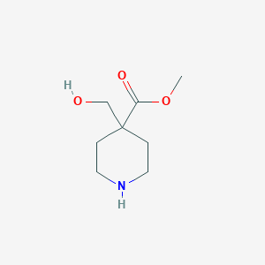 Methyl 4-(hydroxymethyl)piperidine-4-carboxylate