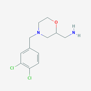 molecular formula C12H16Cl2N2O B8665569 [4-(3,4-Dichlorobenzyl)morpholin-2-yl]methylamine 