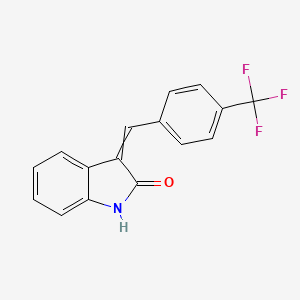 3-{[4-(Trifluoromethyl)phenyl]methylidene}-1,3-dihydro-2H-indol-2-one