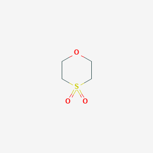 molecular formula C4H8O3S B086658 1,4-Oxathiane, 4,4-dioxide CAS No. 107-61-9