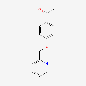 molecular formula C14H13NO2 B8666175 4'-(2-Pyridinylmethoxy)acetophenone 
