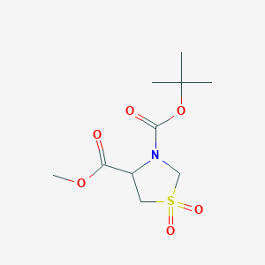 3-tert-Butoxycarbonyl-1,1-dioxo-1,3-thiazolidine-4-carboxylic acid methyl ester