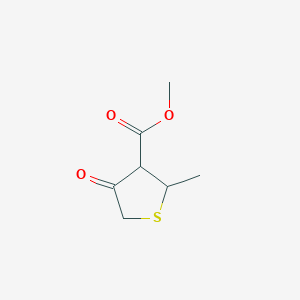 molecular formula C7H10O3S B8666190 Methyl 2-methyl-4-oxotetrahydrothiophene-3-carboxylate 