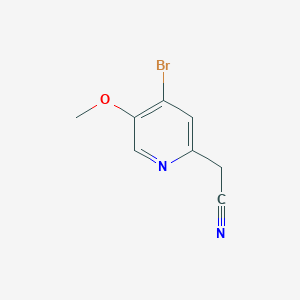 (4-Bromo-5-methoxy-pyridin-2-yl)-acetonitrile