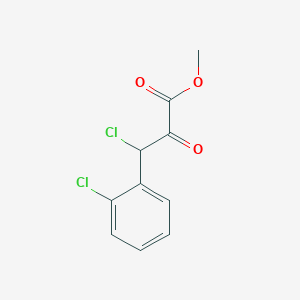 molecular formula C10H8Cl2O3 B8666257 3-Chloro-3-(2-chloro-phenyl)-2-oxo-propionic acid methyl ester 
