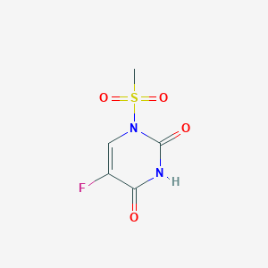 molecular formula C5H5FN2O4S B8666303 1-Methanesulfonyl-5-fluorouracil CAS No. 54391-00-3