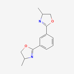 molecular formula C14H16N2O2 B8666316 2,2'-(1,3-Phenylene)bis(4-methyl-4,5-dihydro-1,3-oxazole) CAS No. 91786-36-6