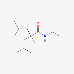 molecular formula C13H27NO B8666322 N-Ethyl-2-isobutyl-2,4-dimethylvaleramide CAS No. 51115-80-1