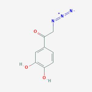 molecular formula C8H7N3O3 B8666369 1-(3,4-Dihydroxyphenyl)-2-azidoethanone CAS No. 165947-83-1