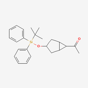 molecular formula C24H30O2Si B8666379 1-(3-((tert-Butyldiphenylsilyl)oxy)bicyclo[3.1.0]hexan-6-yl)ethanone 