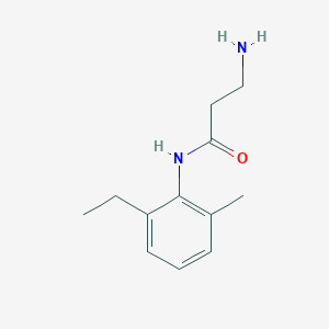 molecular formula C12H18N2O B8666424 3-Amino-2'-ethyl-6'-methylpropionanilide 