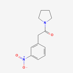 molecular formula C12H14N2O3 B8666429 1-[(3-Nitrophenyl)acetyl]pyrrolidine 