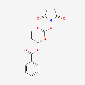 1-((((2,5-Dioxopyrrolidin-1-yl)oxy)carbonyl)oxy)propyl benzoate