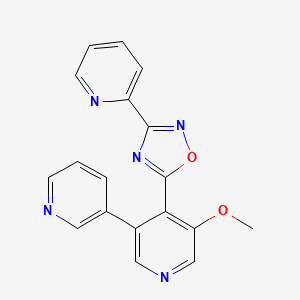 3-(2-Pyridyl)-5-[3-methoxy-5-(3-pyridyl)-pyrid-4-yl]-1,2,4-oxadiazole