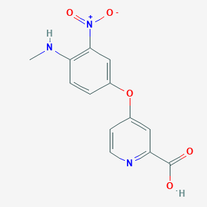 4-[4-(Methylamino)-3-nitrophenoxy]pyridine-2-carboxylic acid