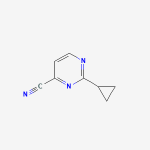 2-Cyclopropylpyrimidine-4-carbonitrile