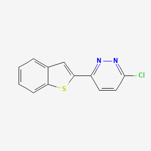 molecular formula C12H7ClN2S B8666539 3-(Benzo[b]thiophen-2-yl)-6-chloropyridazine 