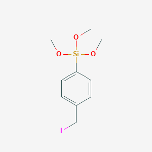 molecular formula C10H15IO3Si B8666557 (4-(Iodomethyl)phenyl)trimethoxysilane CAS No. 83594-96-1